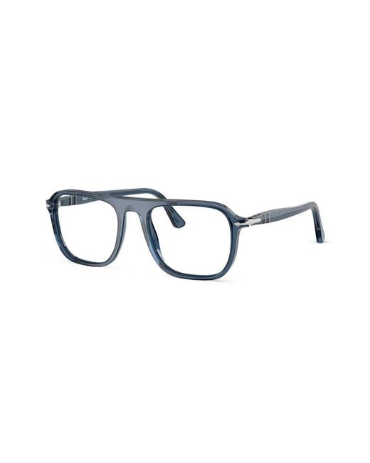 Persol Blue Jacques Oversize-Frame Glasses