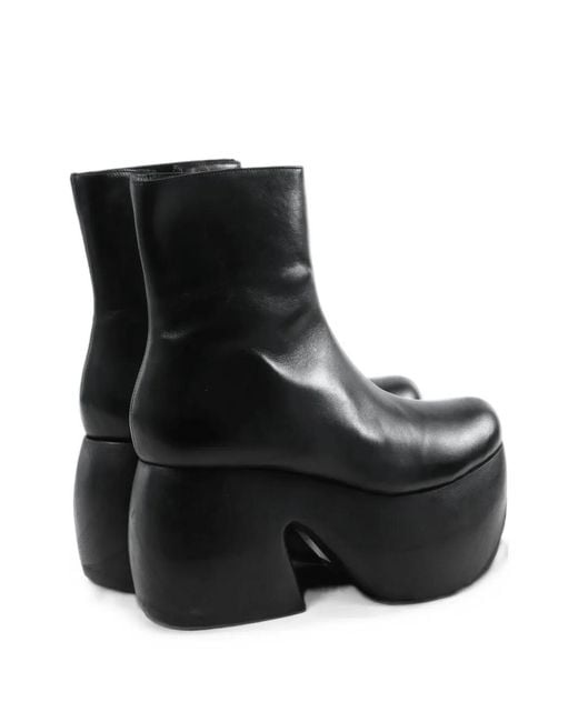 Comme des Garçons Black Platform Ankle Boots