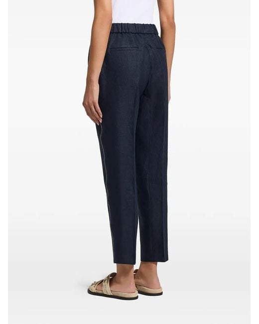 Peserico Blue Elasticated Trousers