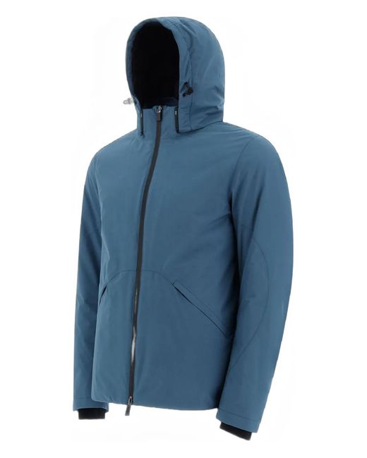 Herno Blue Hooded Jacket for men