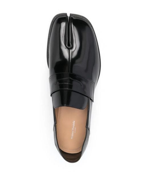 Maison Margiela Black Tabi Slip-On Loafers for men