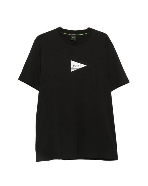 Boss Black Logo-Print T-Shirt for men