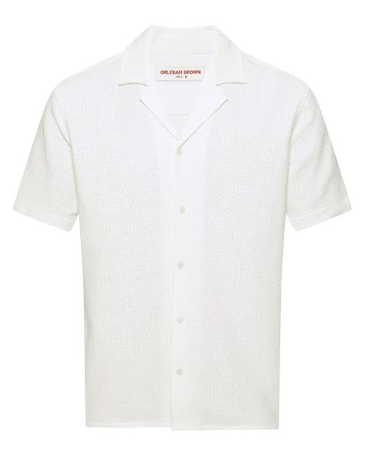 Orlebar Brown White Maitan Shirt for men