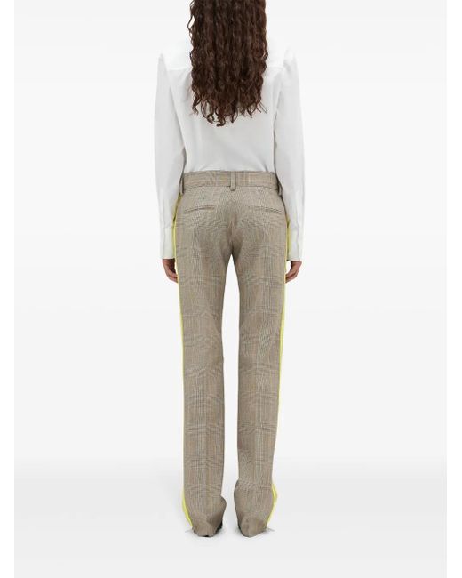 MSGM Natural Side-Zip Straight Trousers