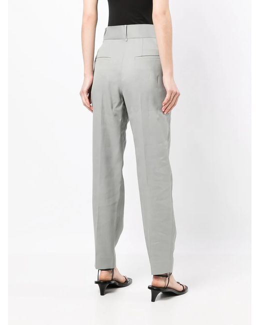 GOODIOUS Gray Tapered-Leg Trousers
