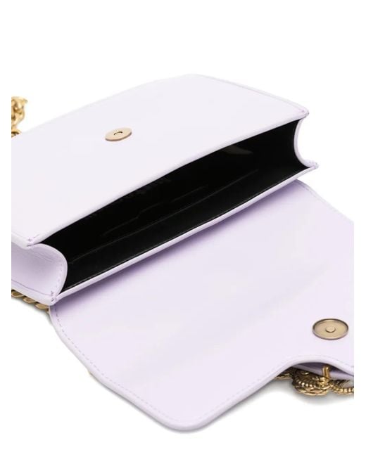 Just Cavalli White Snake-Detail Shoulder Bag