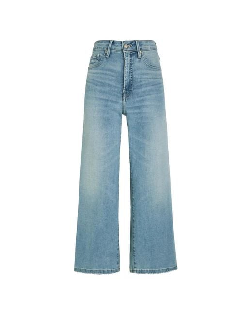GOOD AMERICAN Blue Wide-Leg Denim Jeans