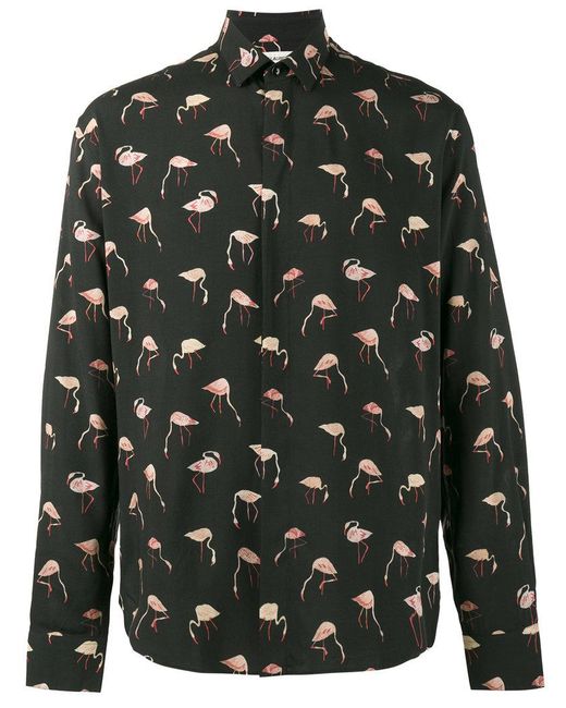 Saint Laurent Flamingo Print Shirt in 