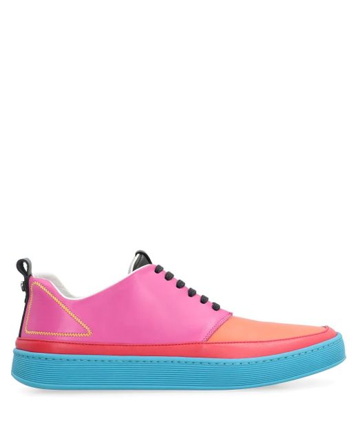 Volta Footwear Pink Colour-Block Sneakers