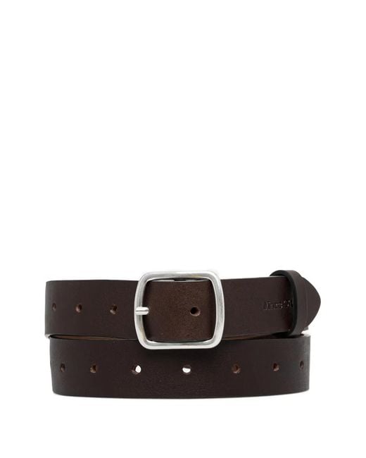 Marc O' Polo Brown Buckle-Fastening Leather Belt