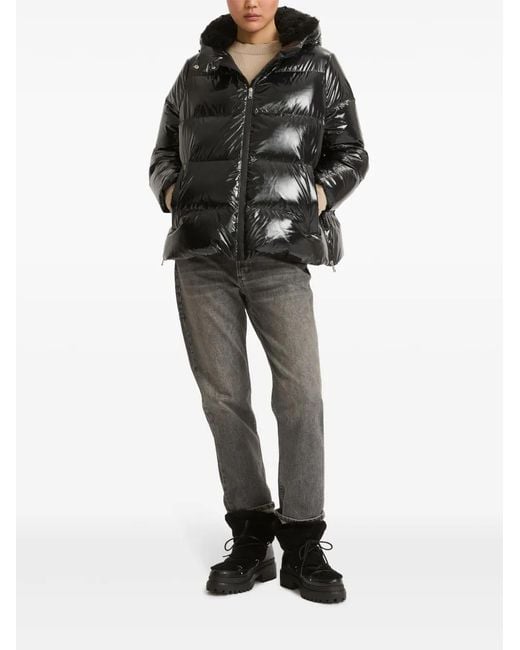 Yves Salomon Black Duck-Down Padded Jacket