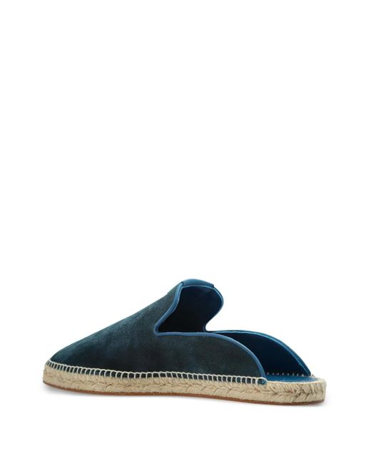 Lanvin Blue Suede Slides for men