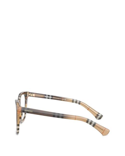 Burberry Brown Check-Pattern Glasses