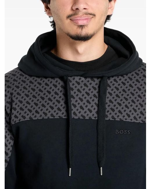Boss Luke Hoodie in Gray für Herren