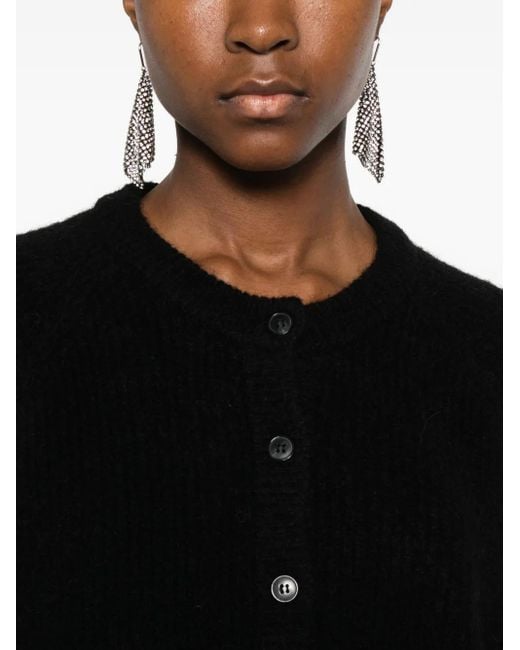 IRO Black Crew-Neck Cardigan