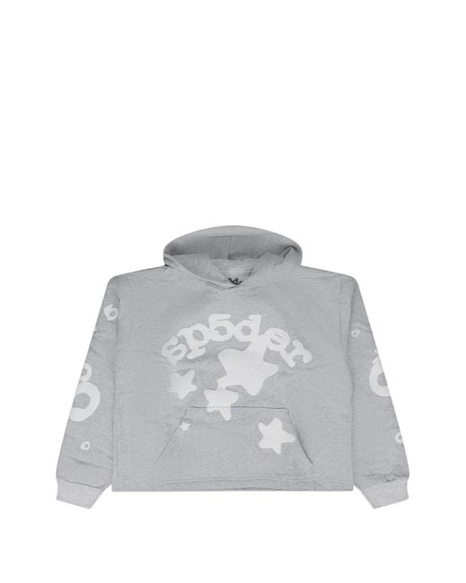 Sp5der Gray Hoodie Beluga