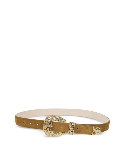 DEHANCHE White Versailles Suede Belt