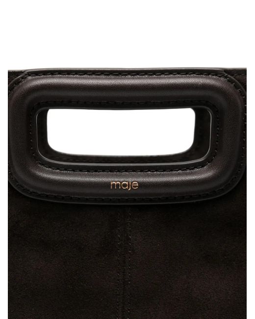 Maje フリンジ ハンドバッグ Black
