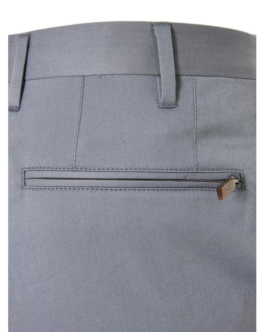 Corneliani Gray Regular-Fit Tailored Trousers for men