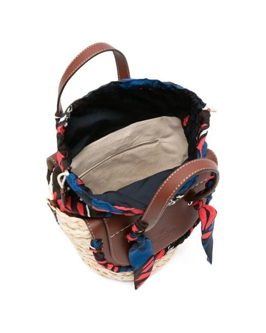CUBA LAB Natural Habanera Silk Hibiscus Woven Mini Bag