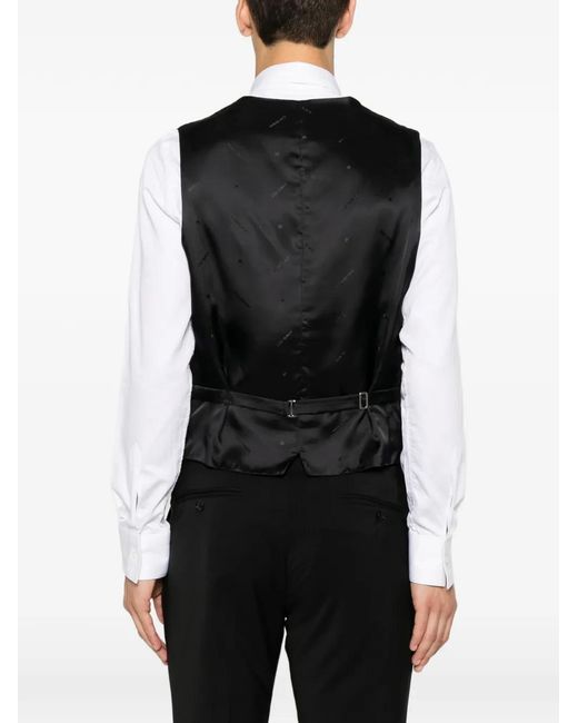 Manuel Ritz Black Veston À Simple Boutonnage for men