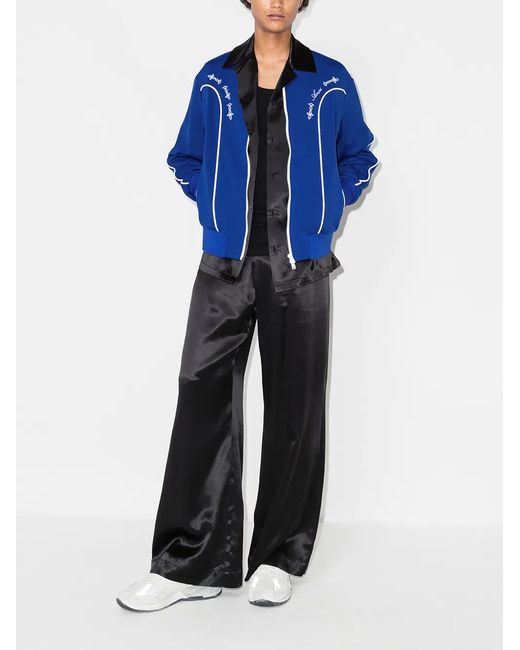 Amiri Blue Western Track Jacket for men
