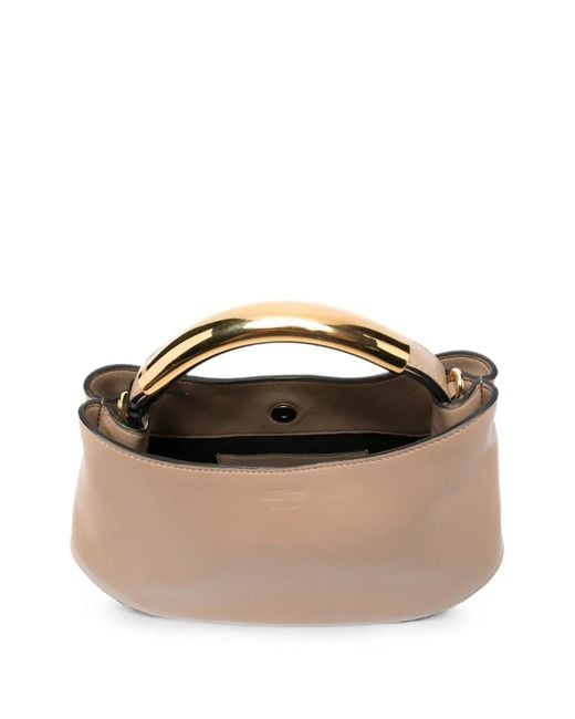 Moschino Metallic Metal-Handle Tote Bag