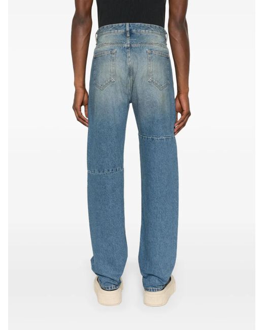 MM6 by Maison Margiela Blue Logo-Patch Jeans for men