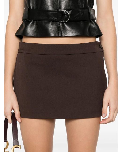 Wardrobe NYC Brown Micro Mini Skirt