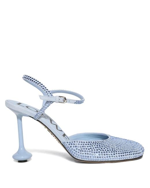 Loewe Blue 90Mm Toy Crystal-Embellished Ankle-Strap Pumps