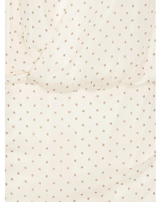 ROTATE BIRGER CHRISTENSEN White Minikleid Mit V-Ausschnitt