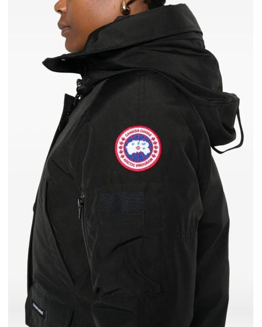 Canada Goose Black Hooded Puffer Jacket