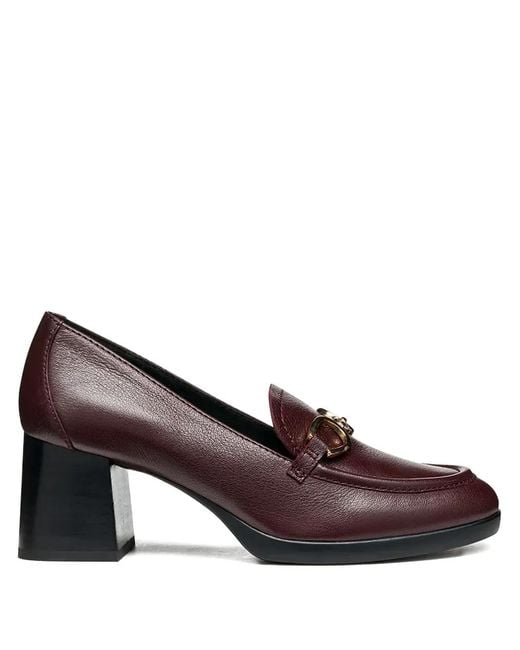 Geox Brown 60Mm Walk Pleasure 55 Block-Heel Pumps