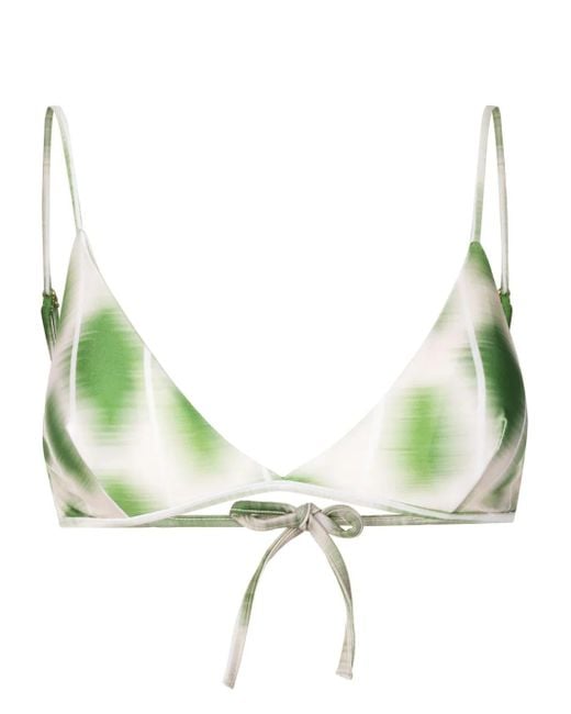 Lenny Niemeyer Bikinitop Met Abstracte Print in het Green