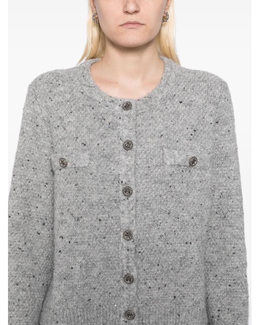 B+ AB Gray Crew Neck Cardigan