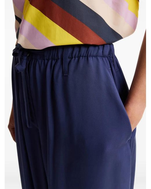 Essentiel Antwerp Blue Drawstring-Waist Trousers