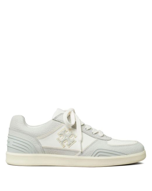 Tory Burch White Clover Court Panelled Sneakers