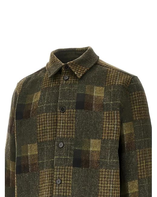 Les Deux Green Chemise Kody À Carreaux for men