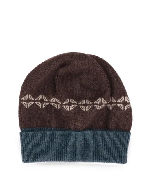 Isaia Brown Beanie Hat for men