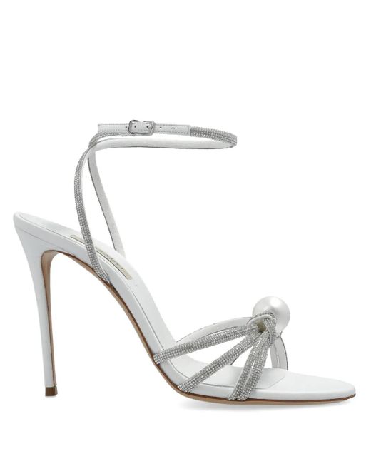 Casadei White Blade C+C Sandalen 100mm