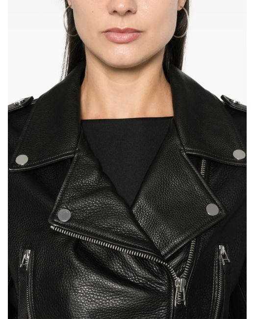 Chaqueta Biker Con Cremallera Remain de color Black