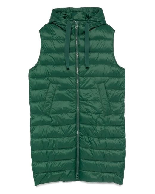 Marc O' Polo Green Quilted Hooded Gilet