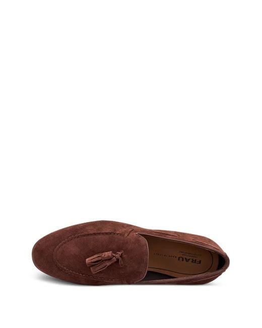 Frau Brown Mocassins En Daim À Glands for men
