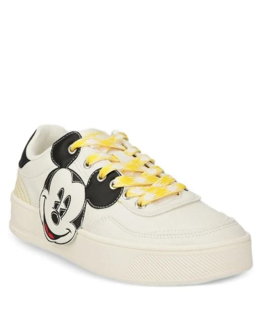 Baskets À Broderies Mickey Mouse Desigual en coloris Metallic