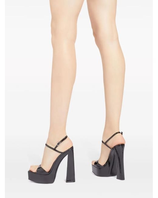 Giuseppe Zanotti Black Sylvy 145Mm Platform Sandals