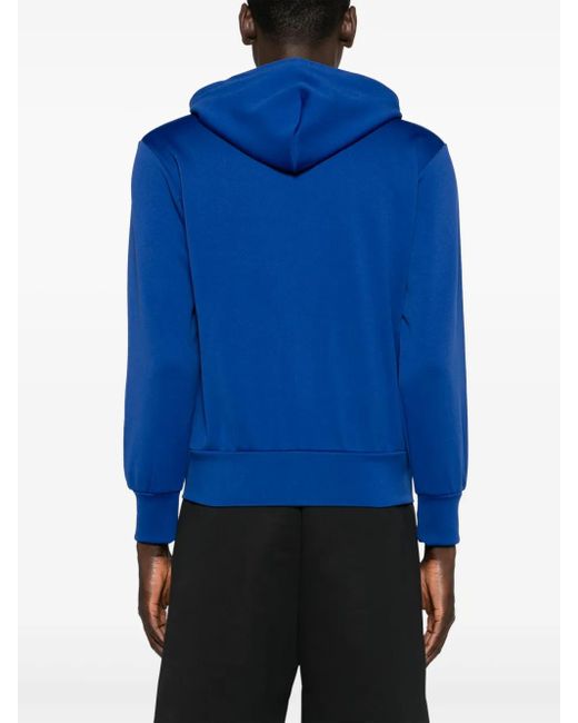 COMME DES GARÇONS PLAY Blue Heart-Appliqué Hoodie