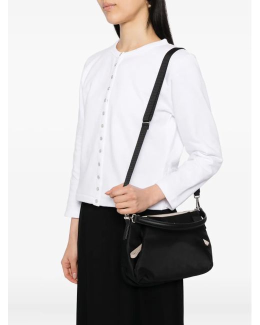 Agnes B. Black Mini 2-Way Tote Bag