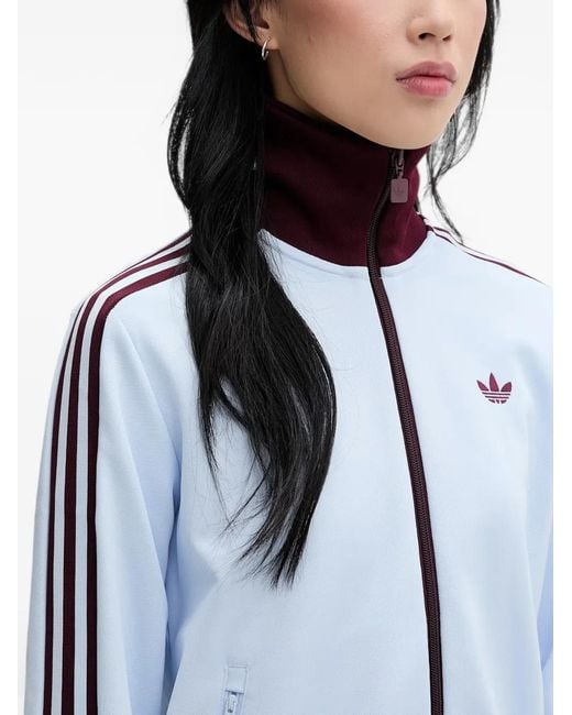 Adidas Blue Side-Stripe Track Jacket