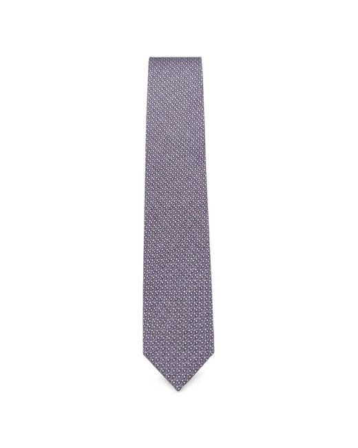 Tombolini Purple Geometric-Print Tie for men