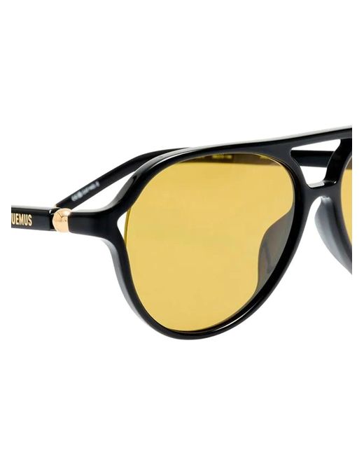 Jacquemus Metallic Pilot-Frame Sunglasses